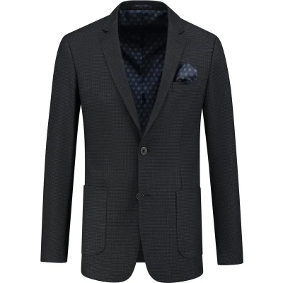 Afbeelding van Gents Colbert structuur blauwbruin Maat 26