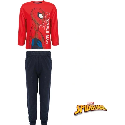 Afbeelding van Spiderman pyjama 100% katoen Marvel Spider Man pyama blauw met rood maat 92