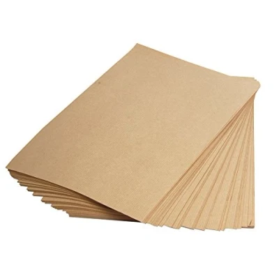 Afbeelding van Clairefontaine Ref 3708C Kraftpapier (250 vellen) A4 (297 x 210mm) formaat natuurlijk bruin, gladde zijde en geribbelde zijde, 90gsm papier, zuurvrij, pH neutraal