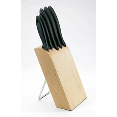 Afbeelding van Fiskars Essential Messenblok Beukenhout Met 5 Messen