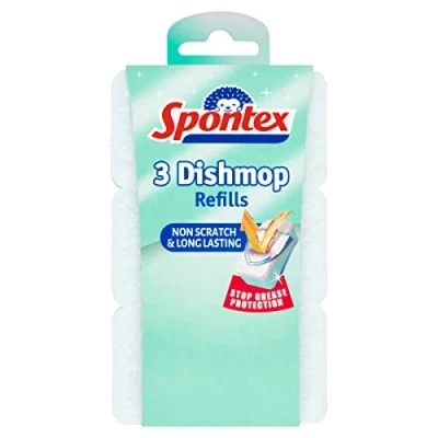 Afbeelding van Spontex Dishmop Non Scratch Vullingen, Pack van 3