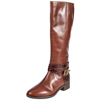 Afbeelding van Geox Dames D Felicity Knee High Boot, bruin, 40 EU