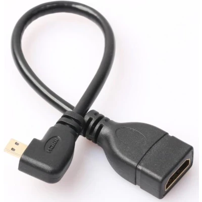 Afbeelding van Micro HDMI adapter 90 haaks naar boven versie 1.4 (4K 30Hz) 0,15 meter