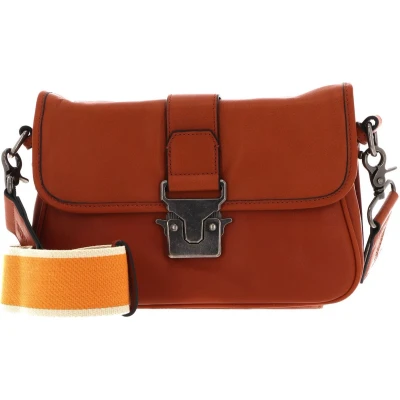 Afbeelding van FREDsBRUDER Leren Schoudertas Tara Small Crossbody Dark Honey Bruine