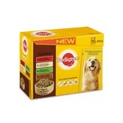 Afbeelding van Pedigree Maaltijdzakjes Adult Selection Multipack Hondenvoer 12x100 g