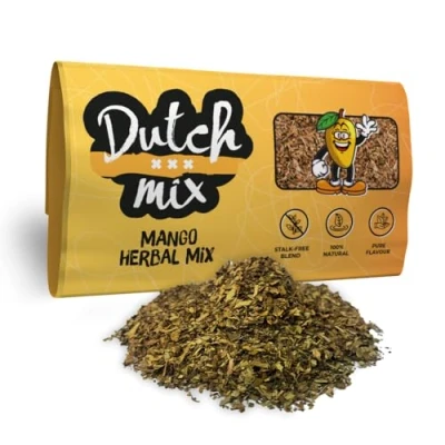 Afbeelding van Dutch Mix Mango 30g hoogwaardige kruidenmix Natuurlijk en vrij van stengels Amsterdamse kruidenthee zoals gebruikt in koffiehuizen