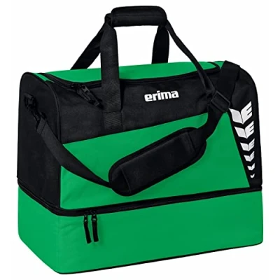 Afbeelding van SIX WINGS sporttas met bodemvak smaragd/zwart / L