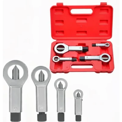 Afbeelding van OURANTOOLS Metalen Moer Splitter Tool 4 Stks Heavy Duty Roestige Separator Voor Het Verwijderen Van Gebroken En Beschadigde Moeren (9 12mm 12 16mm 16 22mm 22 27mm)