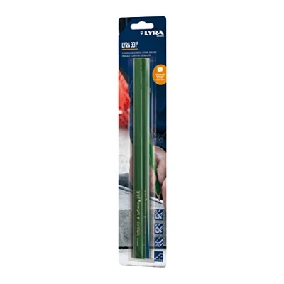 Afbeelding van LYRA L4318004, Steinhauerstift 331® ovaal 30cm lang, potlood in professionele uitvoering, ideaal voor markeringen op steen/beton, 3 stuks blisterverpakking