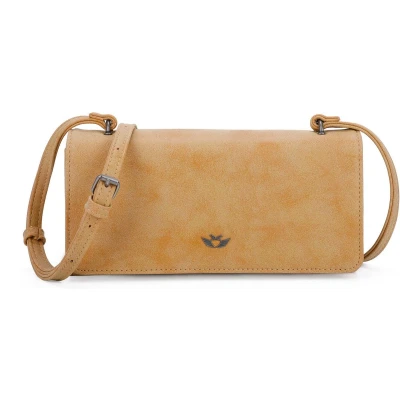 Afbeelding van Fritzi aus Preußen Schoudertas Vintage Flap01 Crossbody Honey Mustard Geel