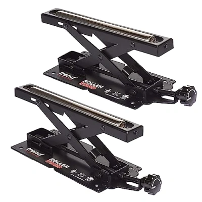 Afbeelding van Trend Set van 2 Verstelbare Ondersteuningen met Rollen voor Afkortzaag, Kogelgelagerde Rol, Hoogte, Model R/STAND/A/2