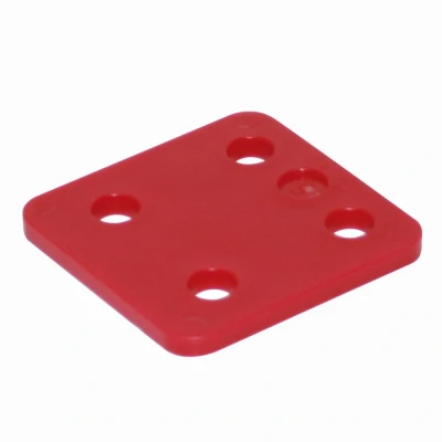 Afbeelding van GB drukplaat zonder sleuf 70x70x5mm rood per 48 stuks (34705.B048)