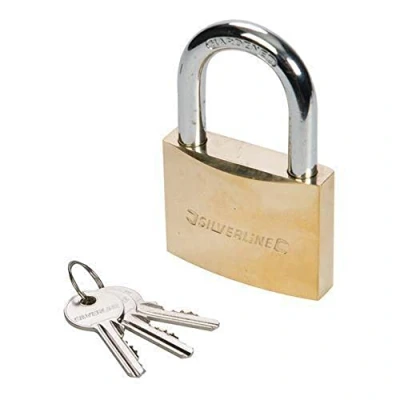 Afbeelding van Silverline Messing hangslot 60 mm