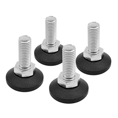 Afbeelding van Design61 4 x verstelschroef afstelschroef Ø 38 mm met verzinkte stelschroef M12 30 (voet draaibaar)