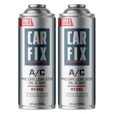 Afbeelding van CARFIX vervangend koelmiddel r134a voor auto airco&#039;s 2 blikken 5in1, 235 g