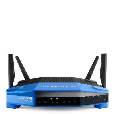 Afbeelding van Linksys WRT1900AC Smart Wifi Dual Band AC1900 Router (4 Gigabit poorten, USB3.0, eSata, 1,2 GHz)