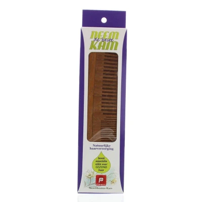 Afbeelding van Holisan Neem Houten Kam Recht Combi, 1 stuks