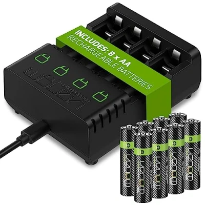 Afbeelding van Venom Oplaadbare batterij oplaadstation plus 8 x AA 2100mAh batterijen