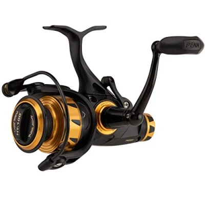 Afbeelding van Penn Unisex&#039;s Spinfisher VI 4500 Live Liner Spinning Reel, Zwart/Goud, One Size