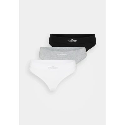 Afbeelding van Copenhagen Studios 3 PACK String, Dames, Maat: XS, Black/white/mottled grey