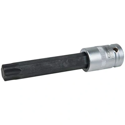 Afbeelding van KS Tools, Dopsleutel + dopmoer, 1/2&quot; Inbus voor Torx schroeven, T70, lengte 120 mm, gefosfateerd