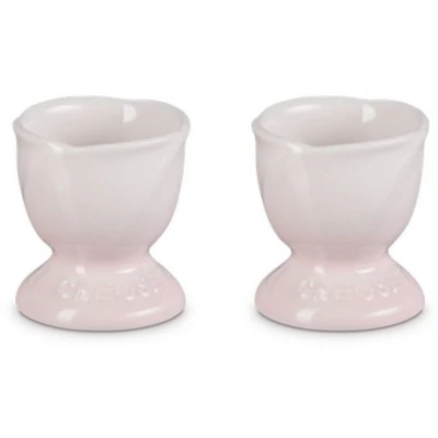 Afbeelding van Le Creuset Jardin Eierdopjes 2 Delig in Aardewerk Shell Pink