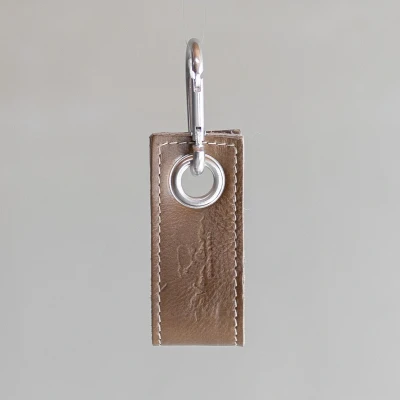 Afbeelding van Sleutelhanger Zand leder