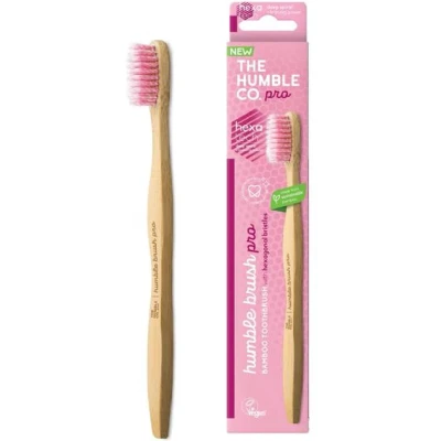 Afbeelding van The Humble Co. Tandenborstel Bamboe PRO Hexatech Spiral Soft Paars