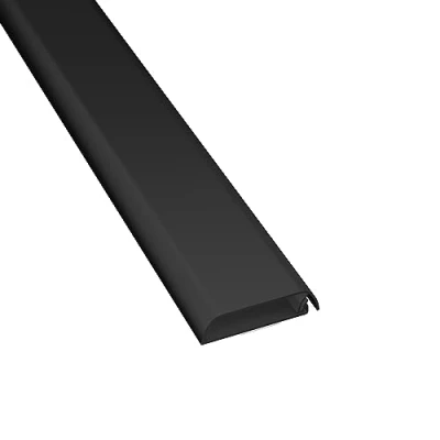 Afbeelding van Kabelgoten van D Line, kabelgoot voor wand, tv kabelopbergsysteem, zelfklevend, scharnierend ontwerp uit één stuk 1 x 60 mm (B) 15 (H) meter lang zwart