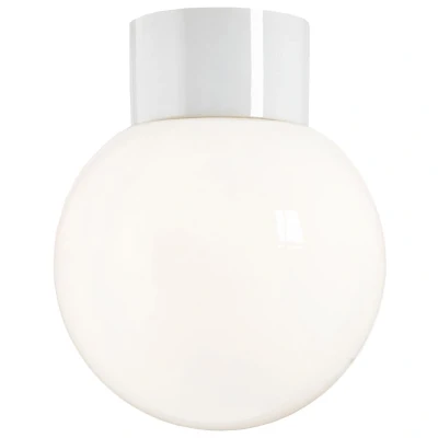 Afbeelding van Ifö Electric Classic Globe plafond en wandlamp porselein wit IP54