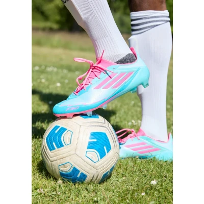 Afbeelding van adidas Performance Messi F50 Elite Voetbalschoenen met Kunststof noppen, Heren, Maat: 39 1/3, Flash aqua/lucid pink/lucid cyan