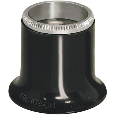 Afbeelding van Bergeon 2611 N 2 vergrootglas, oculair, horlogemakersloep, met geschroefde ring, 5 voudige vergroting