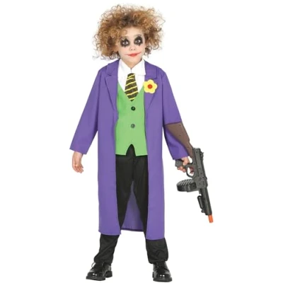 Afbeelding van Fiestas Guirca Verkleedpak Clown Junior Polyester Paars Mt 5/6 Jaar