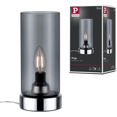 Afbeelding van Paulmann Pinja Tafell.max 1x20W E14 Chr/Rauchgl