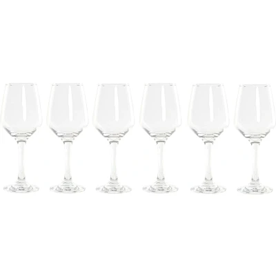 Afbeelding van 6x Stuks witte wijn glazen 320 ml van glas Wijnglazen