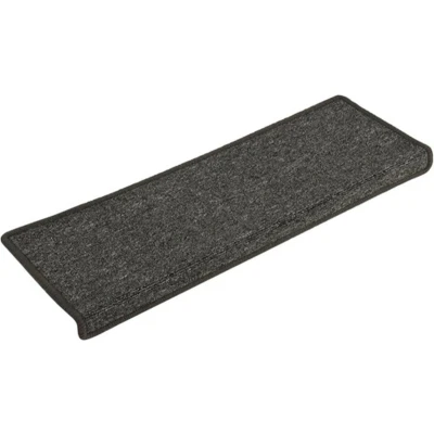 Afbeelding van Trapmatten 15 st 65x21x4 cm grijs en zwart