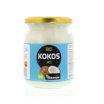 Afbeelding van Hanoju Kokosolie Geurloos Bio, 500 ml
