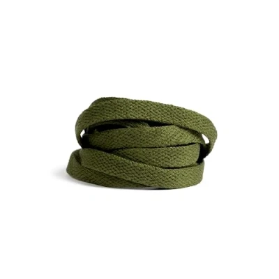 Afbeelding van GBG Sneaker Veters 120CM Olijfgroen Olive Green Schoenveters Laces Platte Veter