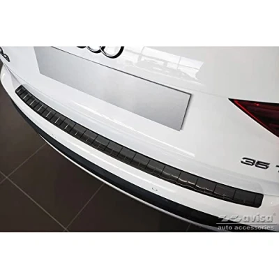 Afbeelding van Avisa Zwart RVS Achterbumperprotector voor Audi Q3 II 2019 incl. S Line &#039;Ribs&#039;