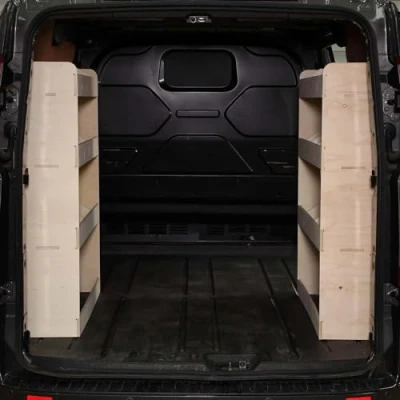 Afbeelding van VANIFY Gemaakt voor de FORD TRANSIT CUSTOM L1 (SWB) 2012+ bedrijfswageninrichting bestelbus stellingkast, Dubbele bestelwagenrekken