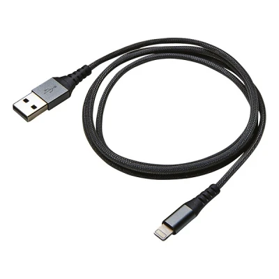 Afbeelding van Celly Datakabel Lightning Nylon 1 Meter Zwart