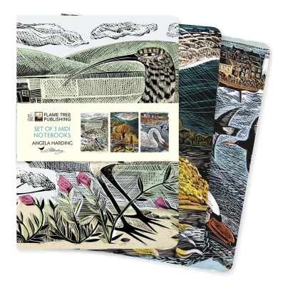 Afbeelding van Angela Harding: Wildlife Set of 3 Midi Notebooks: Unser beliebten Mittelformat Notizbücher im 3er Pack mit flexiblen, künstlerisch gestalteten ... unterschiedlichen Motiven des Künstlers