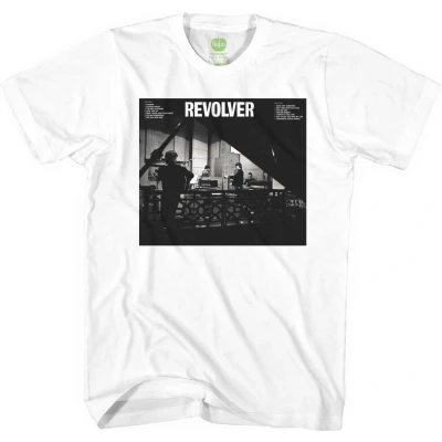 Afbeelding van The Beatles Revolver Studio Heren T shirt M Wit