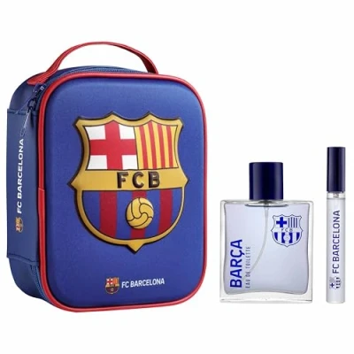 Afbeelding van FC Barcelona Geschenkset Eau de Toilette 100 ml &amp; Parfumpen Met Toilettas