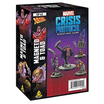 Afbeelding van Atomic Mass Games Marvel Crisis Protocol: Character Pack: Magneto and Toad Miniature Game