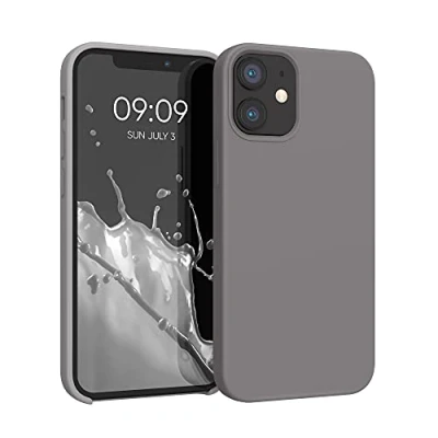 Afbeelding van kwmobile telefoonhoesje compatibel met Apple iPhone 12 mini hoesje Zachte case voor smartphone Back cover in steengrijs