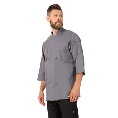 Afbeelding van Chef Works unisex koksbuis grijs XXL
