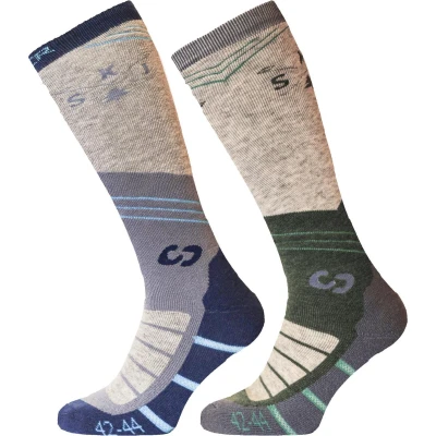 Afbeelding van Sinner Mountain Skisokken Dames Grey Light 2 pack EU 36 38 Multicolour Ski &amp; Snowboardsokken
