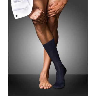 Afbeelding van Falke NO. 7 Finest Merino Luxury LINE Sokken, Heren, Maat: 41/42, Dark navy