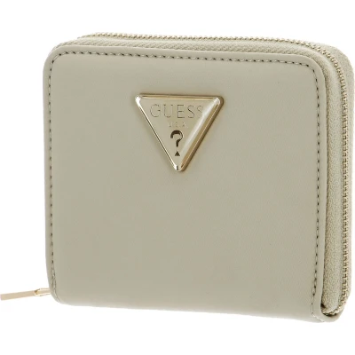 Afbeelding van GUESS Portemonnee Eco Gemma SLG Small Zip Around Wallet Sand Beige